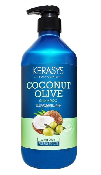 Шампунь с маслами оливы и кокоса Kerasys Coconut Olive 800мл 1/8