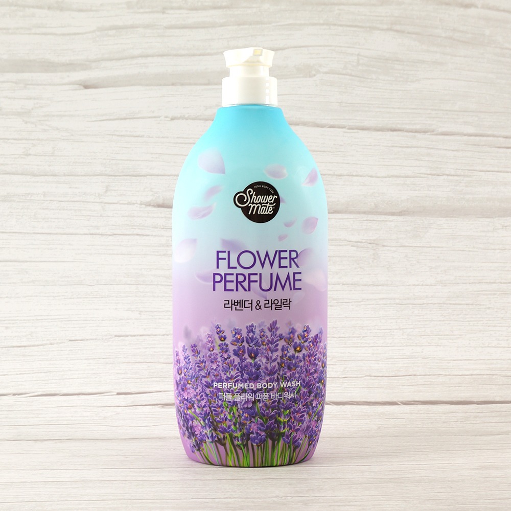 Парфюмированный гель для душа с ароматом лаванды и сирени Shower Mate Purple Flower 900 г 1/8