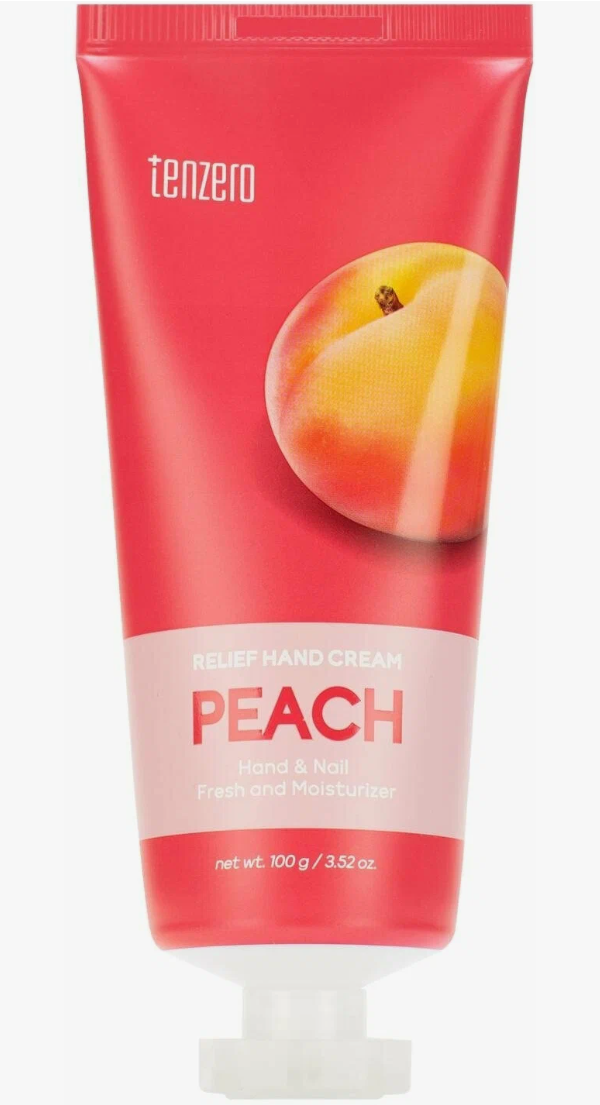Крем для рук с экстрактом персика Tenzero Relief Hand Cream Peach 100мл 1/150