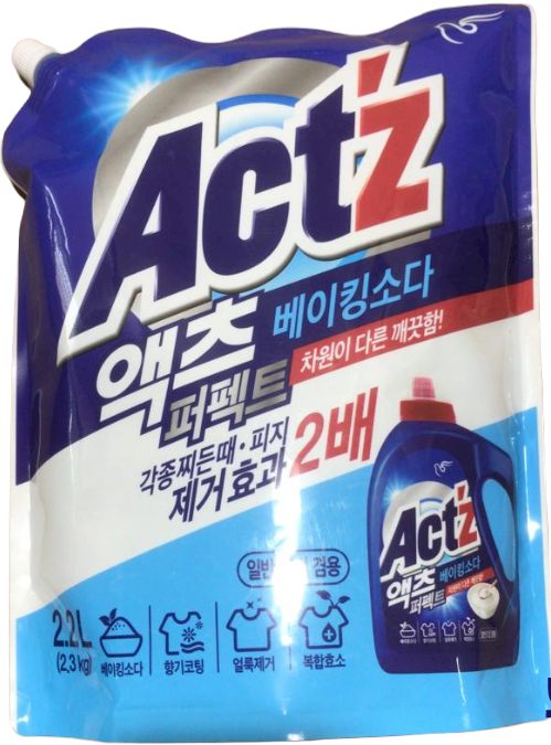 Жидкое средство для стирки ACT'Z Perfect Baking Soda с ферментами и содой 2200 мл, мягкая упаковка 1/6