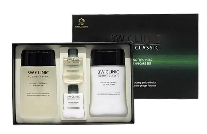 Мужской набор 3W CLINIC комплексное увлажнение Homme Classic Essential Skin Care 2 Set (тонер, эмульсия) 1/20