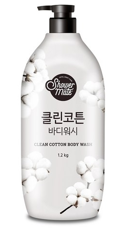 Натуральный гель для душа с ароматом хлопка Shower Mate Clean Cotton 1200г 1/8