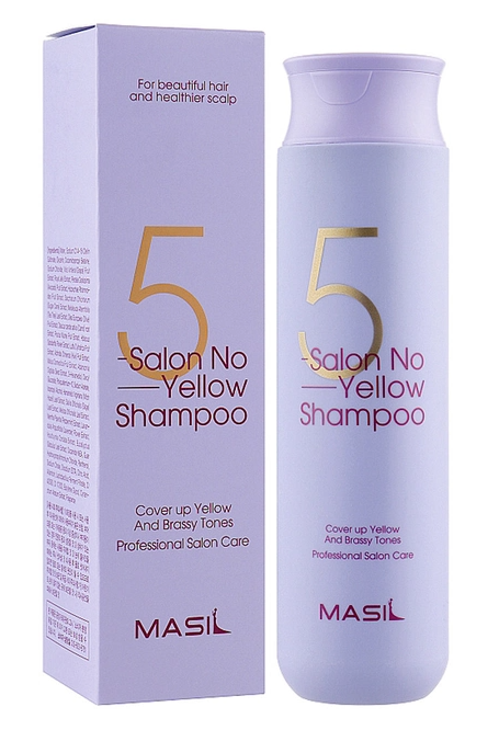 Шампунь против желтизны для осветленных волос Masil 5 Salon No Yellow Shampoo 300мл 1/40